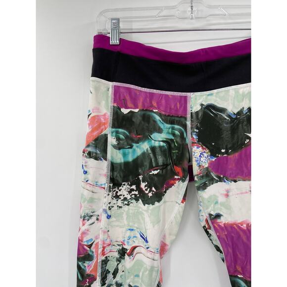 Lululemon Speed Legging Athletic Tight III in Pigment Wave Print Size 8 - Picture 3 of 6